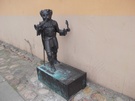 2023-07-10 Oborniki, figurka diabeł Dziuplik.